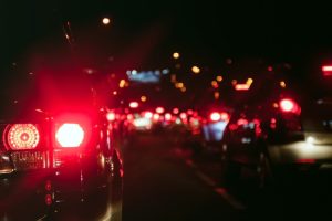 Cars Driving at Night