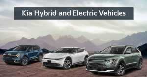3 of Kia's Hybrid & EV lineup