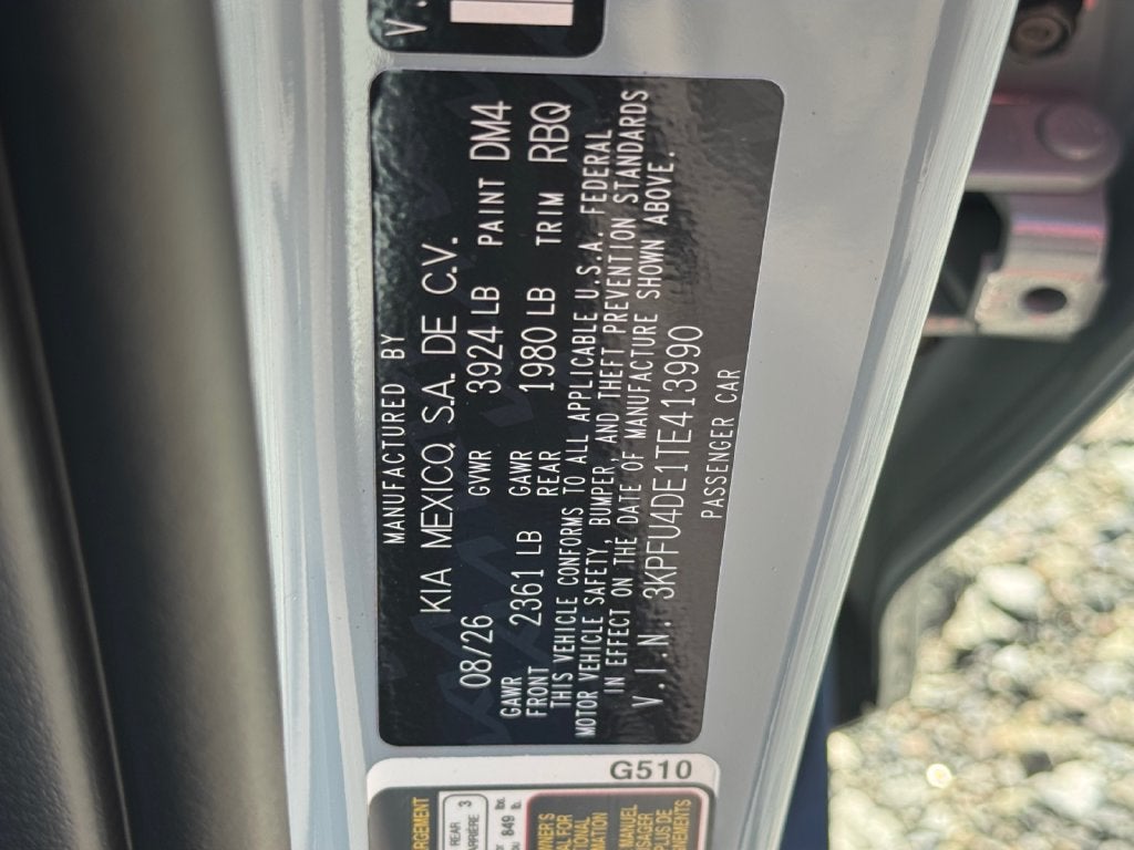 2026 Kia K4 EX