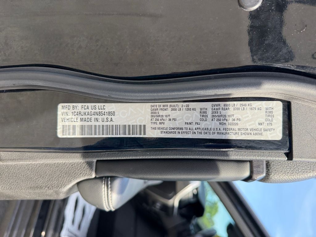 2022 Jeep Grand Cherokee L Altitude