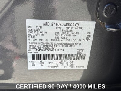 2021 Ford Explorer Limited Moon Roof