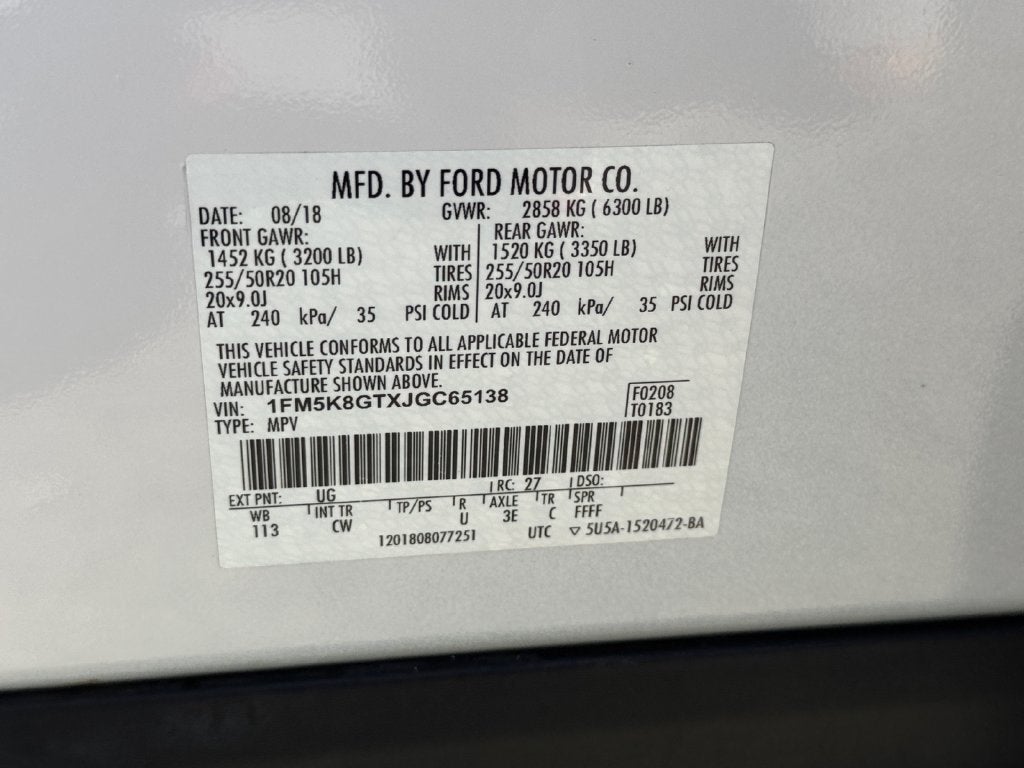 2018 Ford Explorer Sport