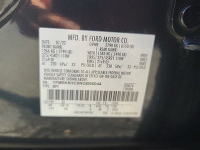 2022 Ford Explorer Platinum