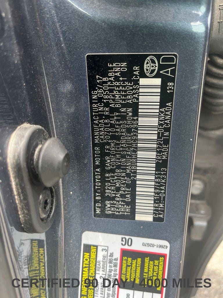 2017 Toyota Corolla LE