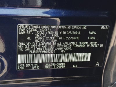 2021 Toyota RAV4 Hybrid XSE