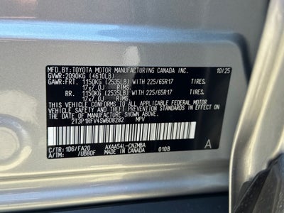 2025 Toyota RAV4 XLE Conv and Weather Package