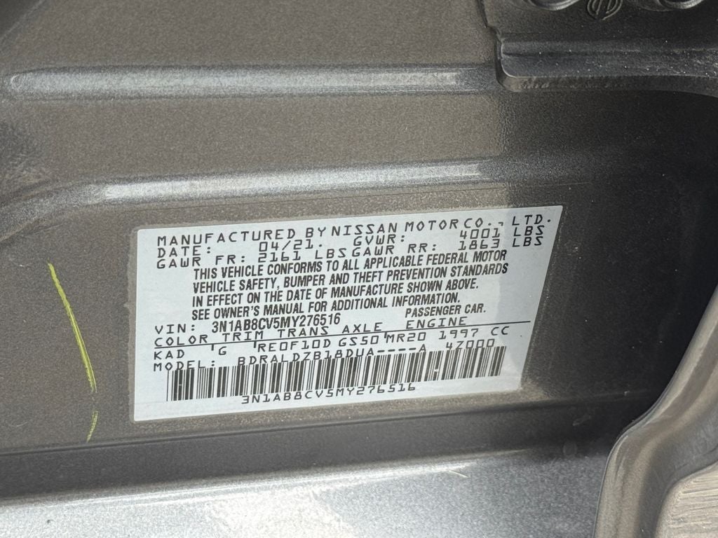 2021 Nissan Sentra SV