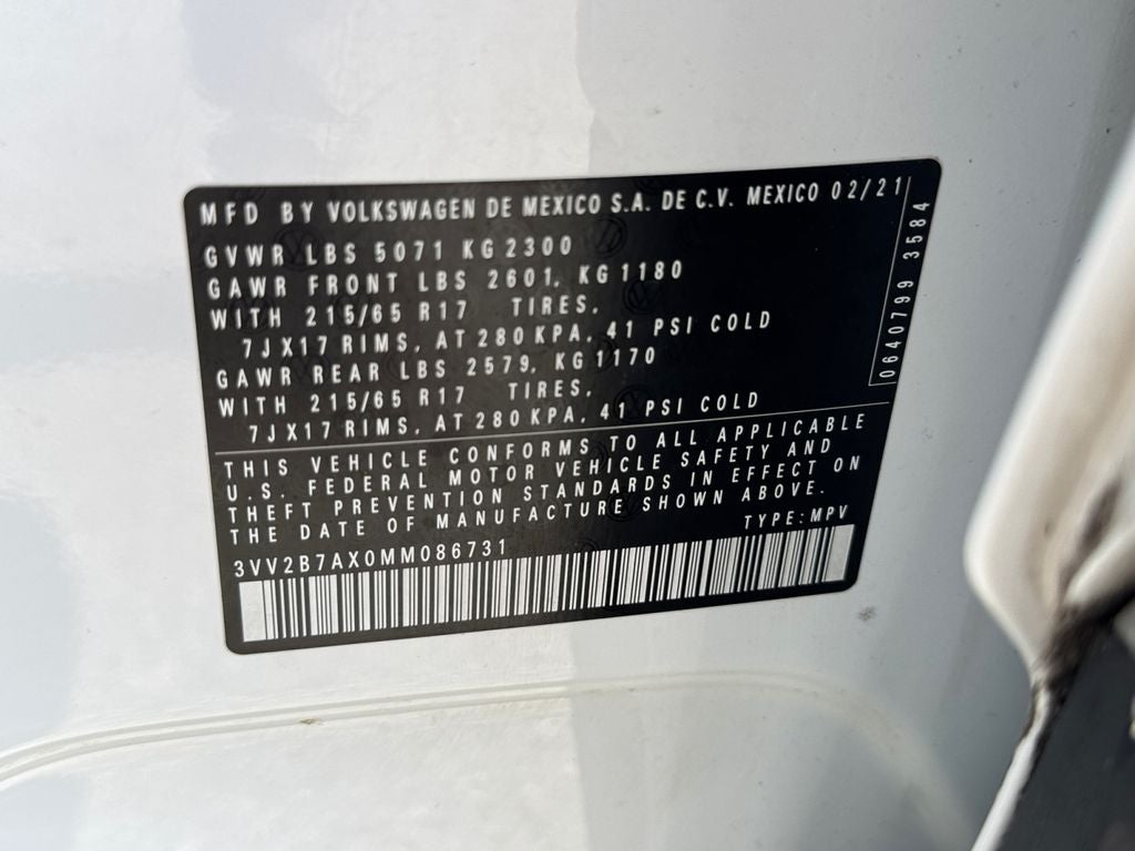 2021 Volkswagen Tiguan 2.0T SE AWD
