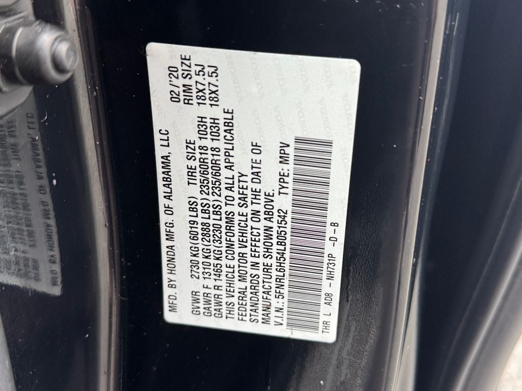 2020 Honda Odyssey EX