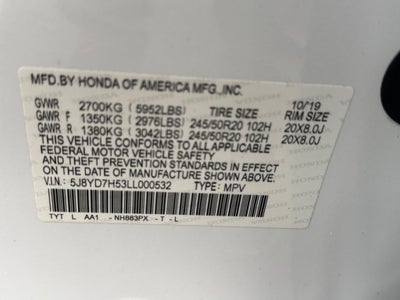 2020 Acura MDX Sport Hybrid Technology Package SH-AWD