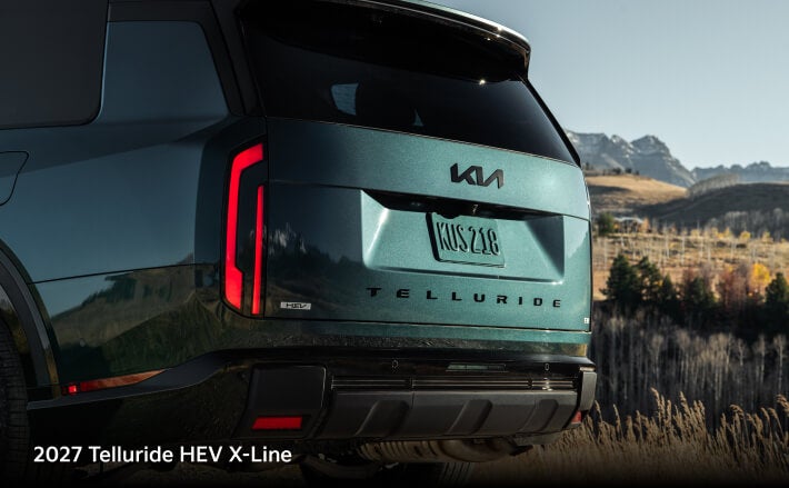 2027 Kia Telluride HEV X-Line rear view