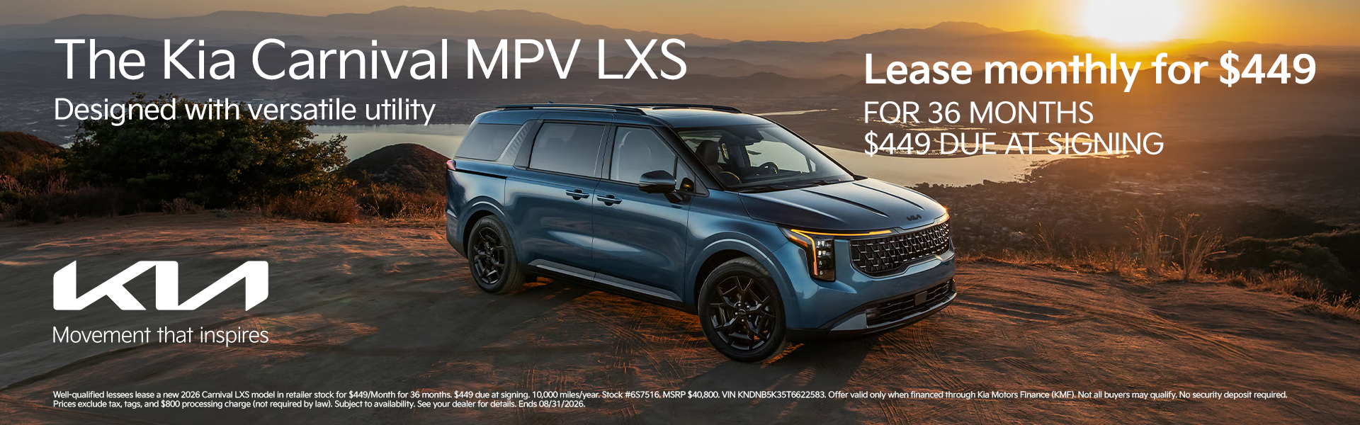 New 2026 Carnival LXS