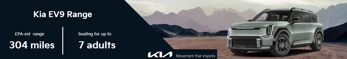 2024 Kia EV9 Banner with range information Lanham, MD
